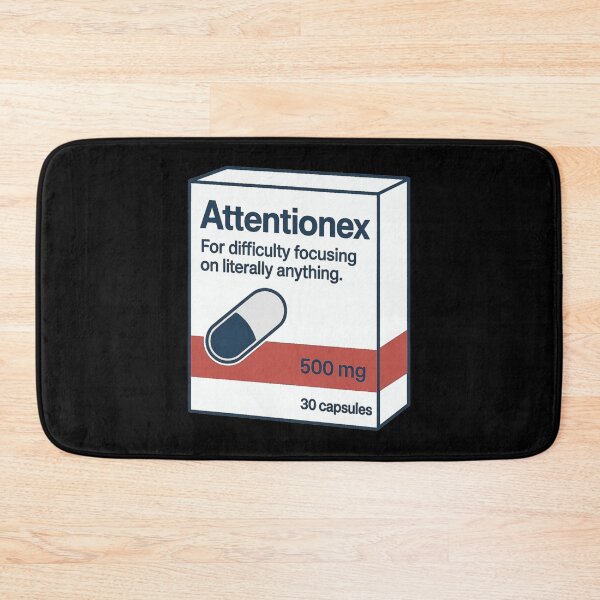 Item preview, Attentionex™ Fake Medication Parody – “For Difficulty Focusing on Literally Anything” Funny Capsule Box Design designed and sold by pharmafeels.