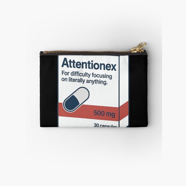 Item preview, Attentionex™ Fake Medication Parody – “For Difficulty Focusing on Literally Anything” Funny Capsule Box Design designed and sold by pharmafeels.