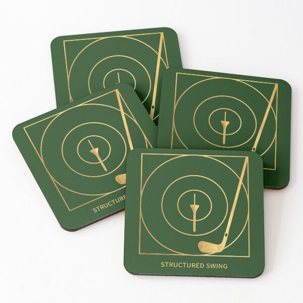 Item preview, Minimal Gold Structured Golf Swing Design designed and sold by Koalangel.