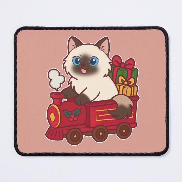 Item preview, Kawaii Christmas Cat Train designed and sold by BGMeYou.