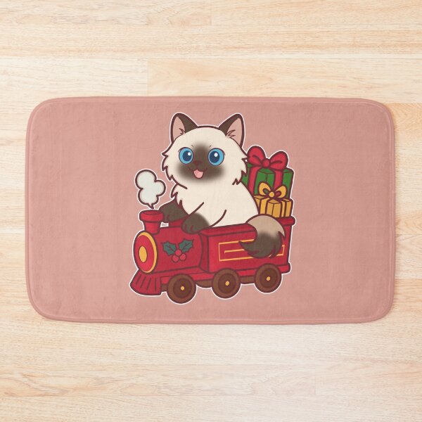 Item preview, Kawaii Christmas Cat Train designed and sold by BGMeYou.