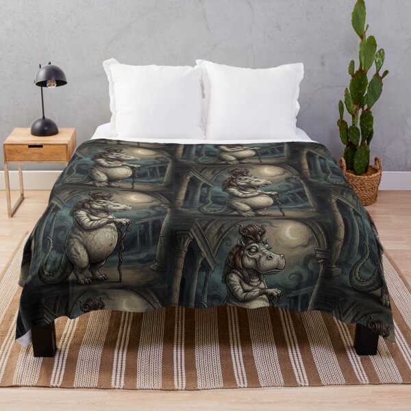 Item preview, Taweret Hippopotamus god Ancient Egyptian God Gothic style illustration designed and sold by Vintage Designs +.