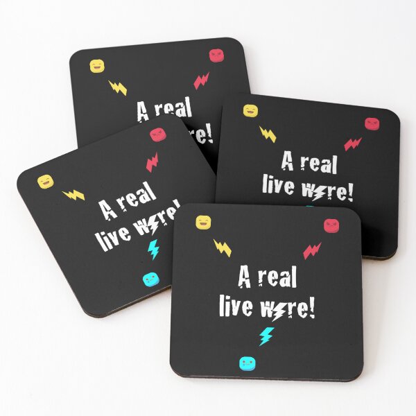 Item preview, A Real Live Wire! (white) designed and sold by Bipolar, Etc..