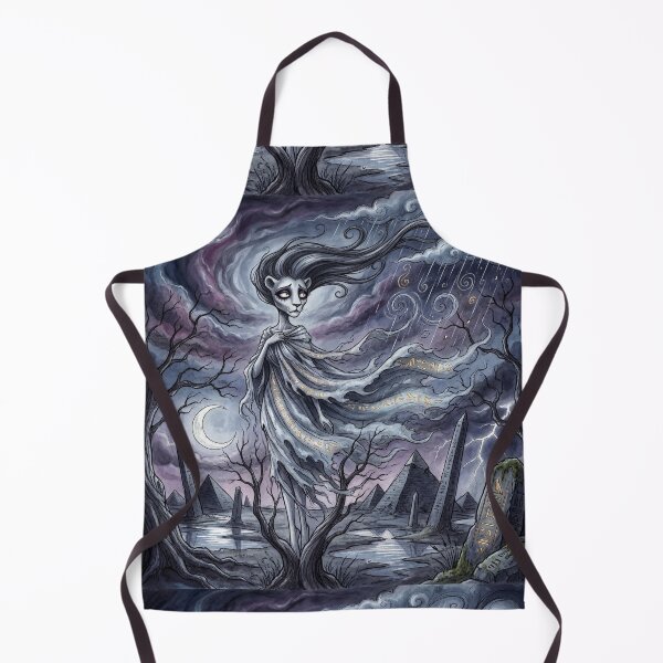 Item preview, Tefnut  Rain Goddess Ancient Egyptian God Gothic style illustration designed and sold by Vintage Designs +.