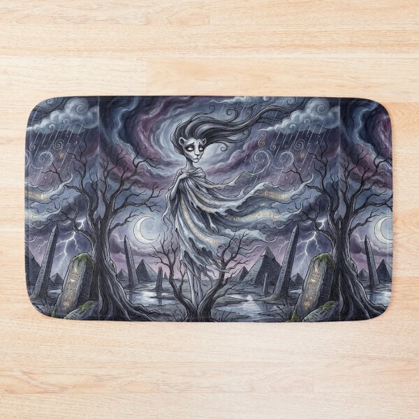 Item preview, Tefnut  Rain Goddess Ancient Egyptian God Gothic style illustration designed and sold by Vintage Designs +.