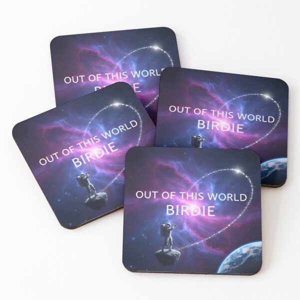 Item preview, Cosmic Golf Birdie in Outer Space designed and sold by Koalangel.