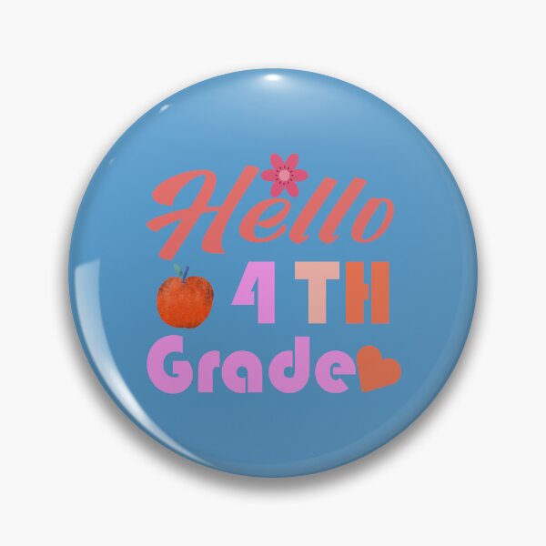 Item preview, Hello Fourth Grade – Colorful 4th Grade Back to School Design for Students and Teachers designed and sold by karibov.