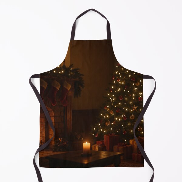 Item preview, Cozy Christmas Fireplace Illuminated Tree Warm Atmosphere designed and sold by Lyvion design.