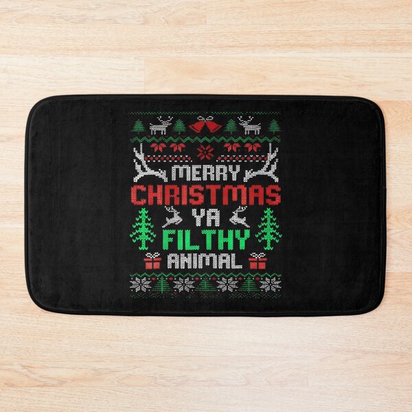 Item preview, Merry Christmas Ya Filthy Animal Ugly T-Shirt, Holly Jolly Christmas designed and sold by peggycantu.