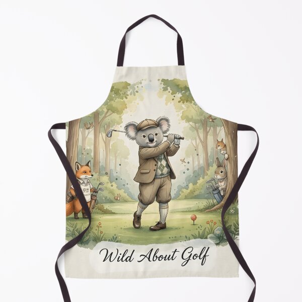 Item preview, Cute Wildlife Characters Playing Golf in Forest designed and sold by Koalangel.