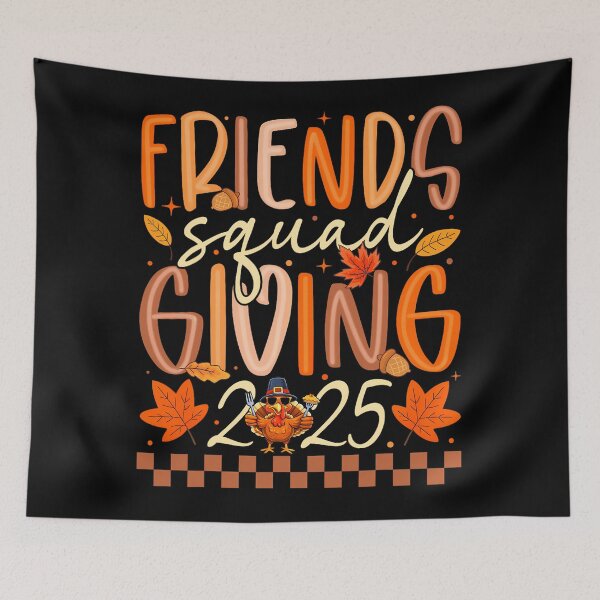 Item preview, Squad Friendsgiving Party Humor Thankful 90s Turkey Friends designed and sold by Daleburuling.