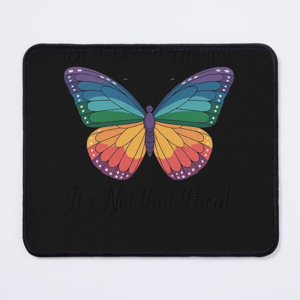 Item preview, butterfly Retro Be A Decent Human It's Not That Hard designed and sold by LegendsArt75.