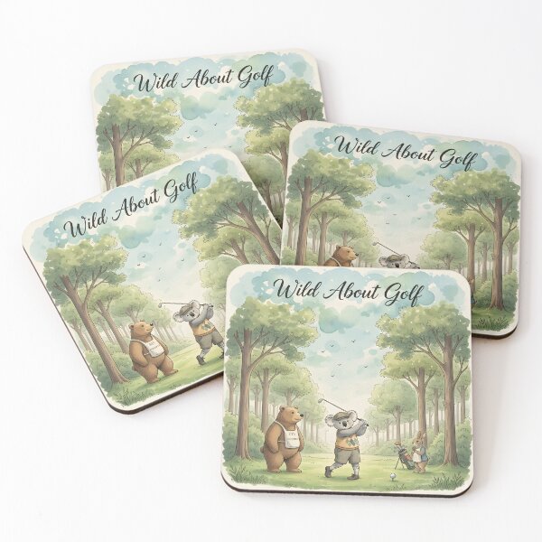 Item preview, Whimsical Forest Golf Game with Animal Friends designed and sold by Koalangel.