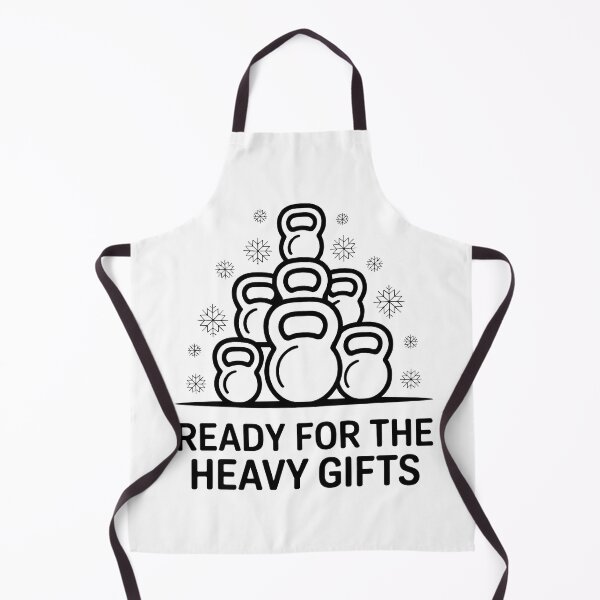 Item preview, Ready for the Heavy Gifts | Minimalist Winter Fitness Kettlebell Christmas Tree Design designed and sold by WSPrintCrafter.