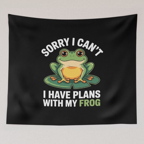 Item preview, Womens Funny Frog Sorry I Can't I Have Plans With My Frog  designed and sold by RoyTill0Art.