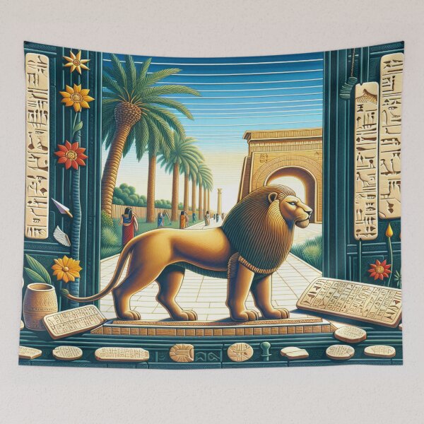 Item preview, Lion of Babylon, cuneiform tablets, Mesopotamia designed and sold by Redbdon.
