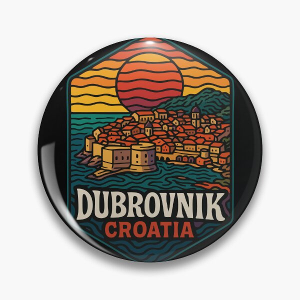 Item preview, Dubrovnik City Croatia Retro Vintage Travel designed and sold by TomFrontierArt.