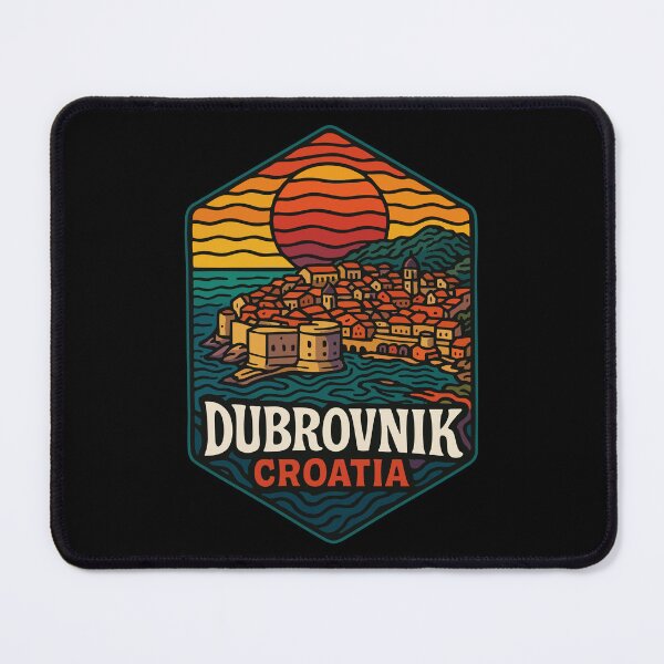 Item preview, Dubrovnik City Croatia Retro Vintage Travel designed and sold by TomFrontierArt.