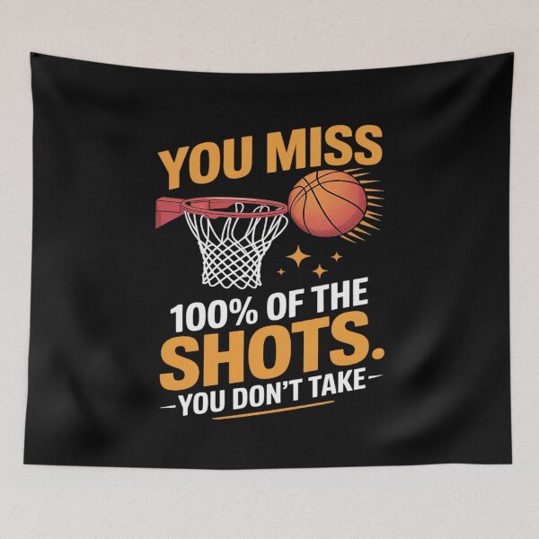 Item preview, You Miss 100 Percent Of Shots Basketball Quote Funny designed and sold by DetroitMug.
