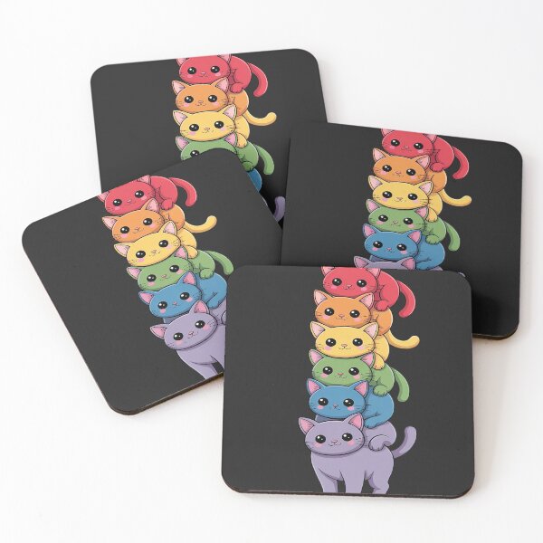 Item preview, Cat Stack Rainbow Gay Pride Cute LGBT Animal Pet Lover Gift designed and sold by LegendsArt75.