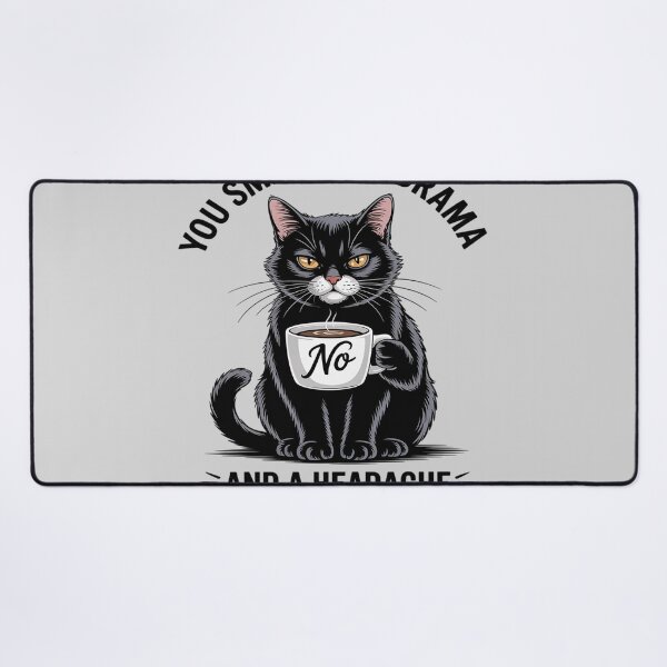 Item preview, You Smell Like Drama And A Headache Cat Coffee Lover designed and sold by DetroitMug.