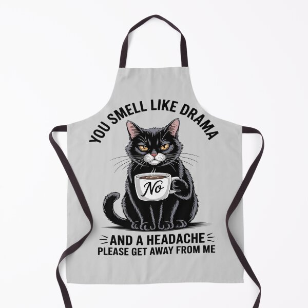 Item preview, You Smell Like Drama And A Headache Cat Coffee Lover designed and sold by DetroitMug.