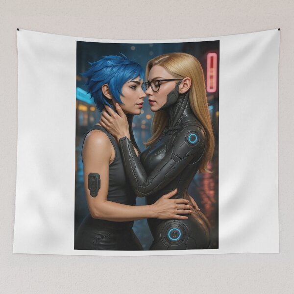 Item preview, Ilya x Cipher cybernetic embrace city night designed and sold by CathryneDelamort.