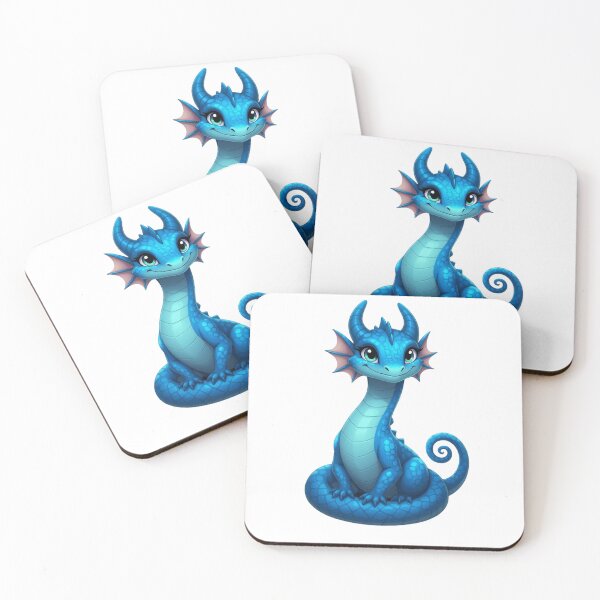 Item preview, Blue Cartoon Dragon designed and sold by ArtQueen777.