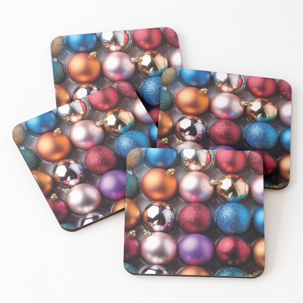Item preview, Colorful shiny christmas baubles designed and sold by Photopat.