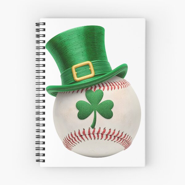 Item preview, Sporty Saint Patrick Day baseball illustration with green leprechaun hat shamrock emblem vibrant festive playful design theme designed and sold by ArtPetrenko90.