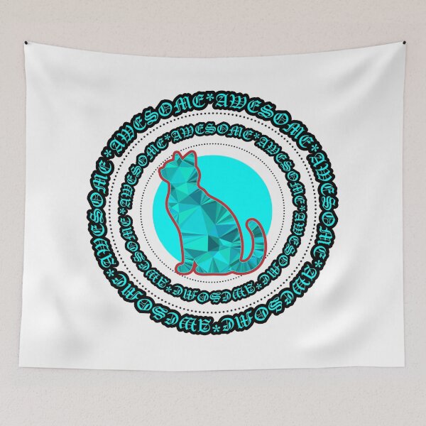 Item preview, Awesome Geometric Cat designed and sold by NogiArt.