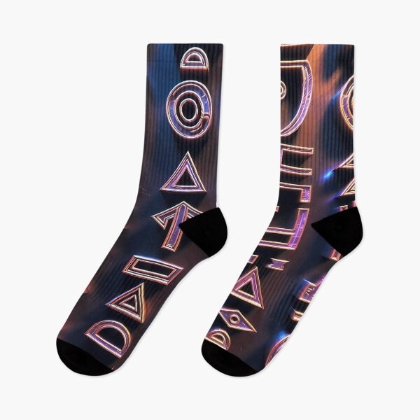 Item preview, Neon Light Tiles,  Cyberpunk Egyptian Hieroglyphics, symmetrical textures (image size 8320x12480) designed and sold by Digital-Davinci.