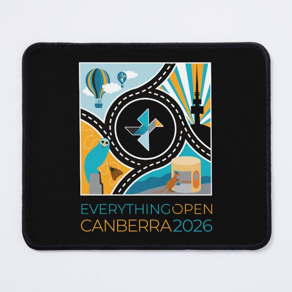 Item preview, Everything Open 2026 designed and sold by Linux Australia.