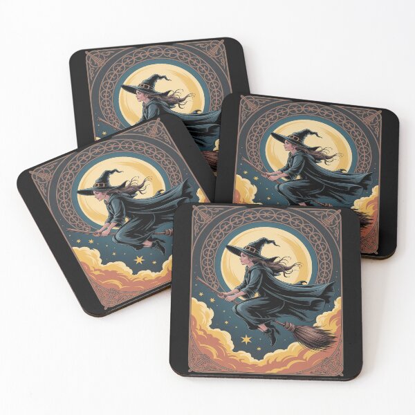 Item preview, Young Witch Sat Astride A Besom designed and sold by DetroitMug.