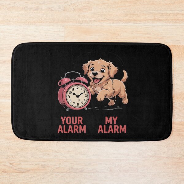 Item preview, Your Alarm vs My Alarm Funny Puppy Dog Alarm Clock designed and sold by DetroitMug.