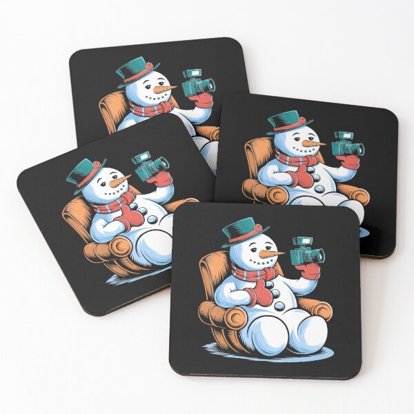 Item preview, Snowman Cozy Chair Camera Winter Vibes designed and sold by CleoRoseanna.