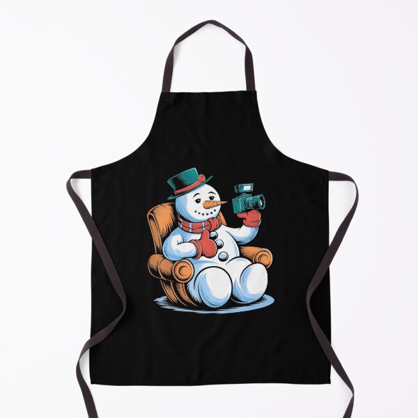 Item preview, Snowman Cozy Chair Camera Winter Vibes designed and sold by CleoRoseanna.