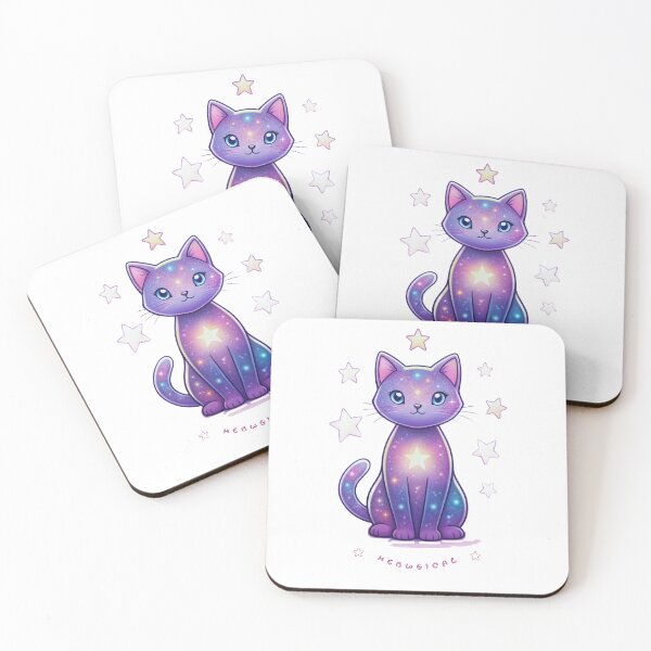 Item preview, Meowgical Cosmic Cat T-Shirt – Cute Galaxy Kitty Fantasy Design designed and sold by Mousy17.