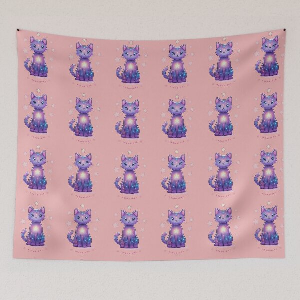Item preview, Meowgical Cosmic Cat T-Shirt – Cute Galaxy Kitty Fantasy Design designed and sold by Mousy17.
