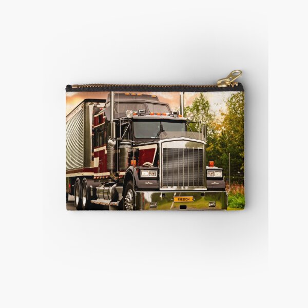 Item preview, Classic American Semi Trailer Truck Trucking at Sunset designed and sold by Taina Sohlman.