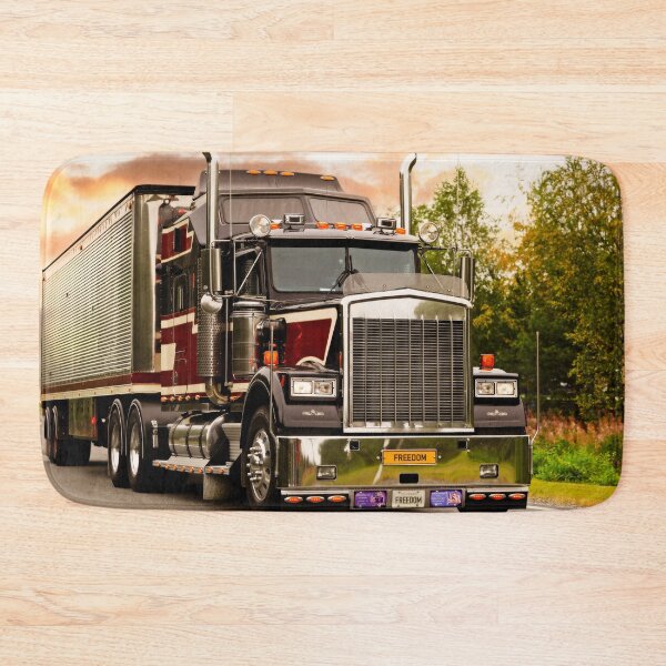 Item preview, Classic American Semi Trailer Truck Trucking at Sunset designed and sold by Taina Sohlman.