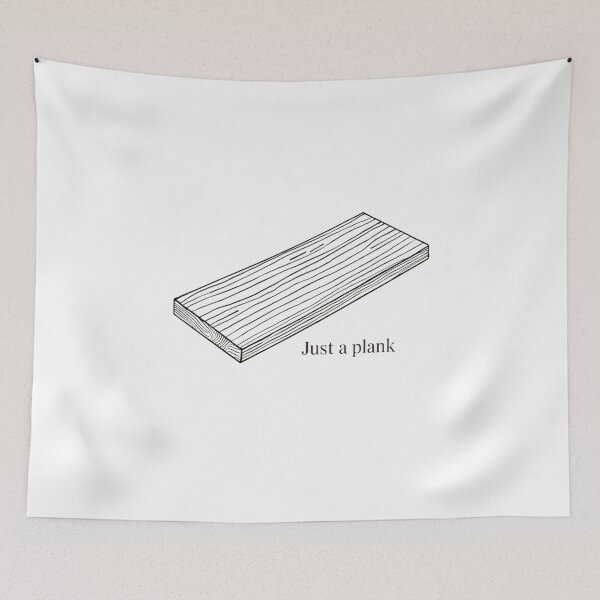Item preview, Just a Plank – Minimal Line Illustration designed and sold by RED-MOUSE.
