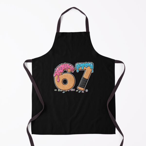 Item preview, Donut Drip 67 – Wooden Dessert Numbers designed and sold by merlinnears.