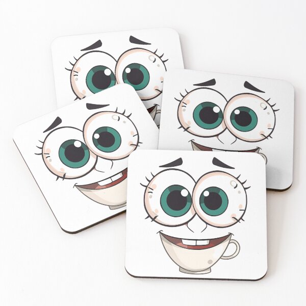 Item preview, Cute Coffee Face – Goofy Big-Eyed Cup Character designed and sold by The Mystic Richard.