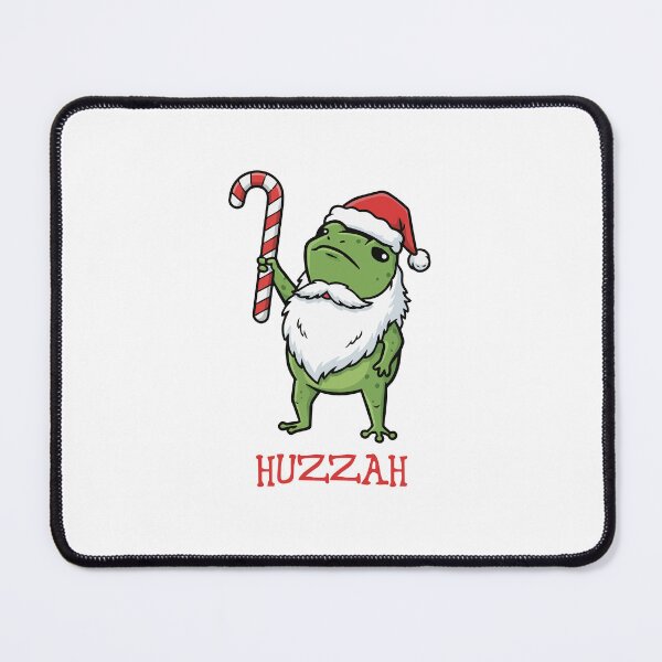 Item preview, Huzzah! The Festive Frog's Cheer - Santa frog designed and sold by Steele-Art.