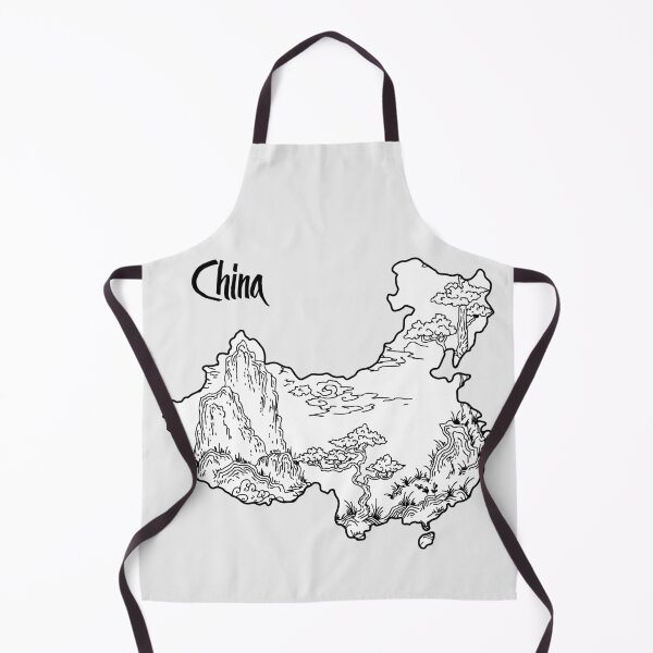 Item preview, China Nature Map – Traditional Ink Landscape Design designed and sold by mashmosh.