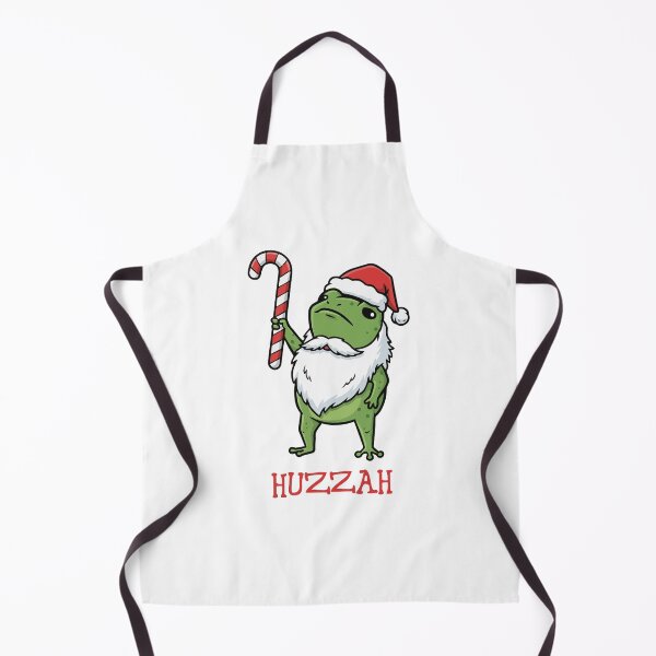 Item preview, Huzzah! The Festive Frog's Cheer - Santa frog designed and sold by Steele-Art.