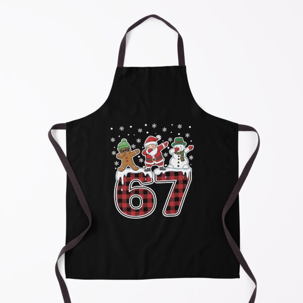 Item preview, Funny 67 Dabbing Christmas Characters Plaid Number Design designed and sold by merlinnears.