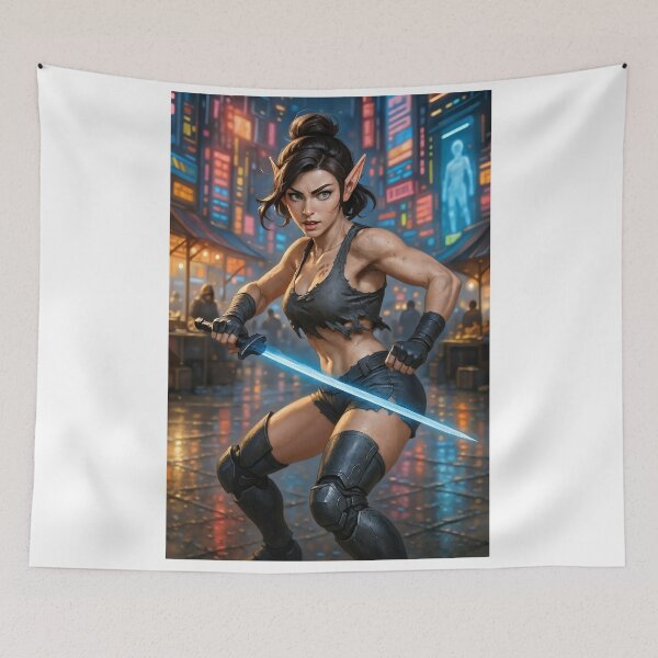 Item preview, Fortana Valentina cybernetic armor blue blade designed and sold by CathryneDelamort.