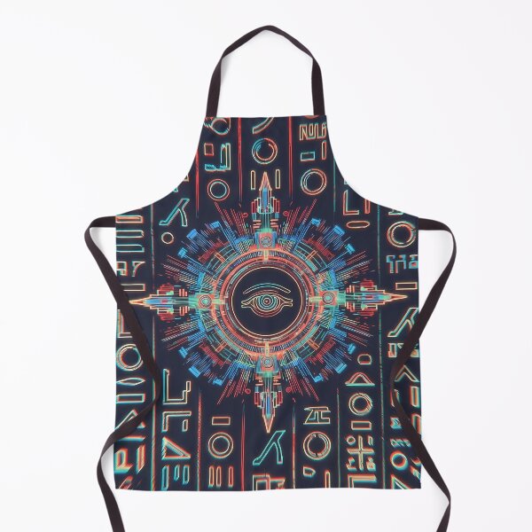 Item preview, Neon Light, Cyberpunk Egyptian Hieroglyphics, symmetrical textures (image size 8320x12480) designed and sold by Digital-Davinci.